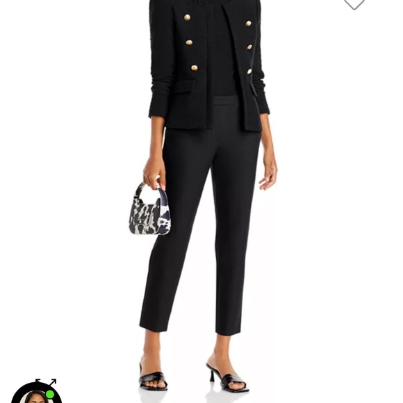 Theory Thaniel Black Approach Stretch Dress Pants